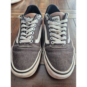 Vans Old Skool Brown & White Canvas Sneakers Mens Size 8.5